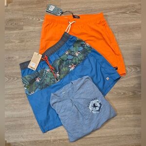 Mens Swim Shorts & Tee Bundle Lot #SW